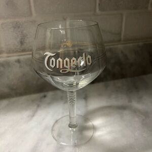 Branded Beer Chalice- Clear with Gold Accents